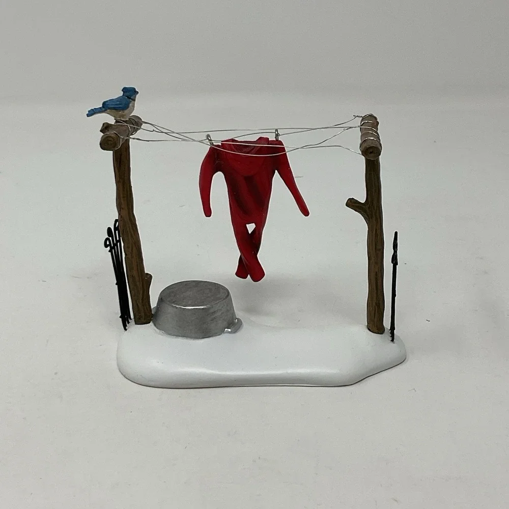 Dept 56 Village Accessories Woodland Clothesline 4047582 Christmas